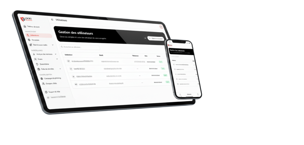 Interface users OKIKI GUARD